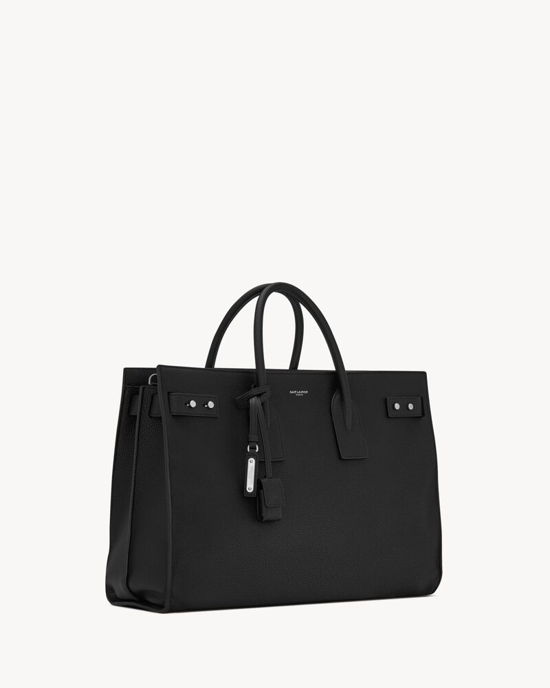 SAC DE JOUR粒面皮革细长型大号手袋