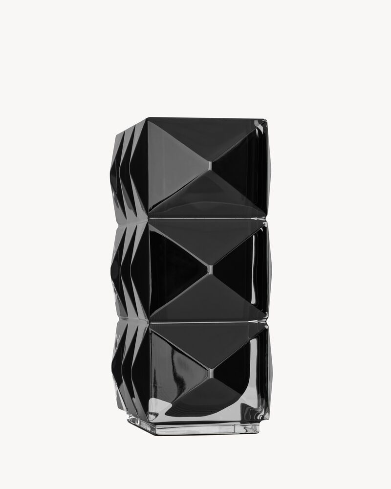 Baccarat LOUXOR黑色合成水晶花瓶