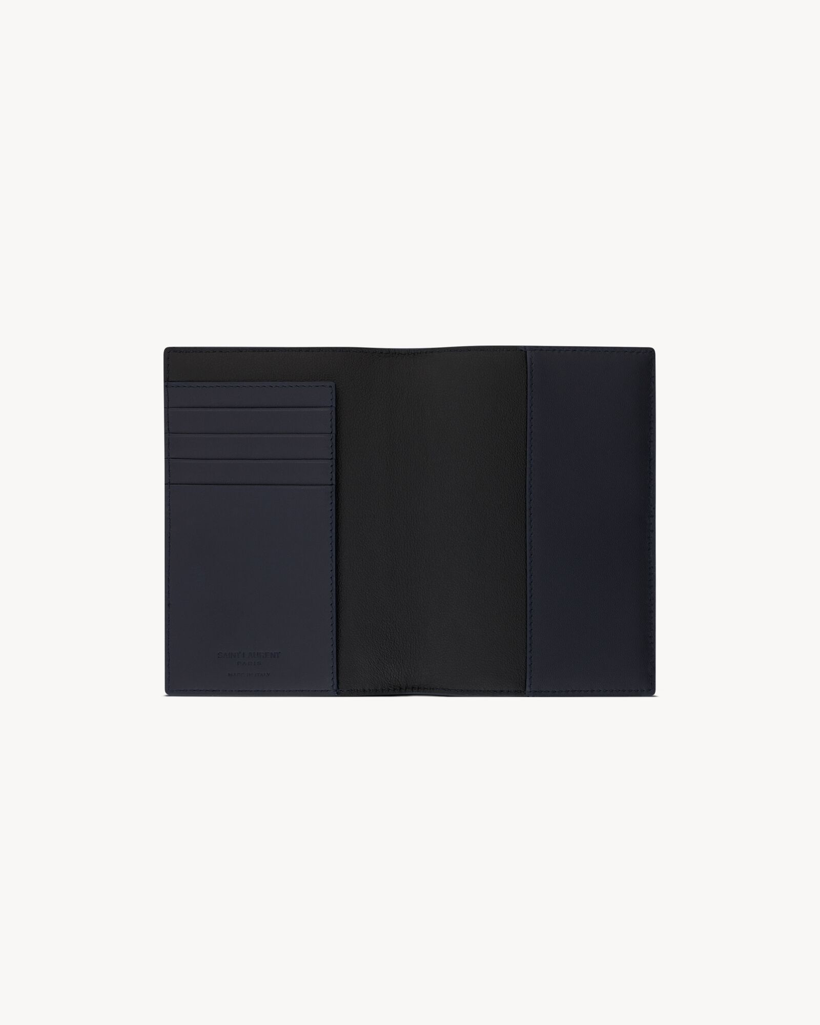 Saint Laurent Paris光滑皮革护照夹