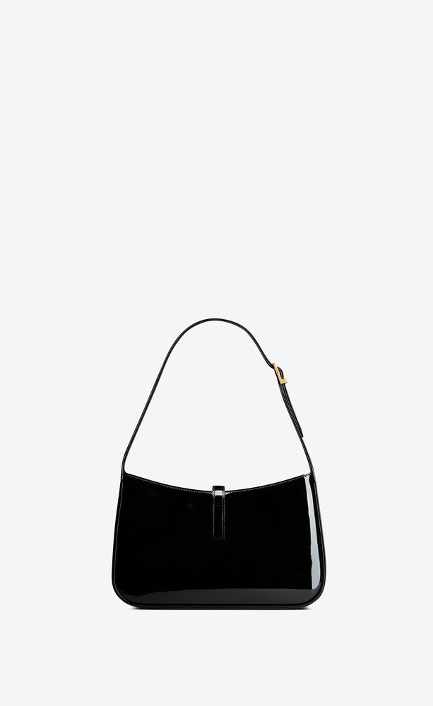 le 5 à 7漆皮革马鞍包