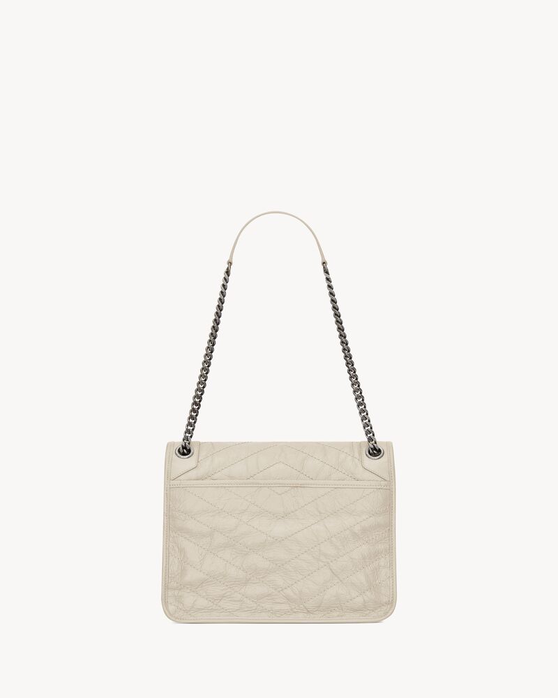 NIKI中号复古皮革手袋