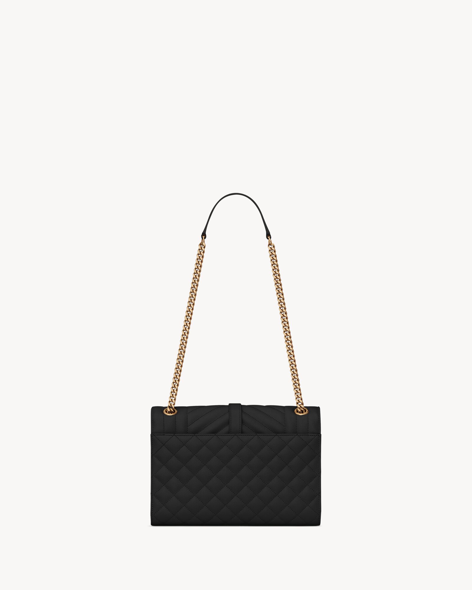 ENVELOPE中号粒面绗缝皮革手袋
