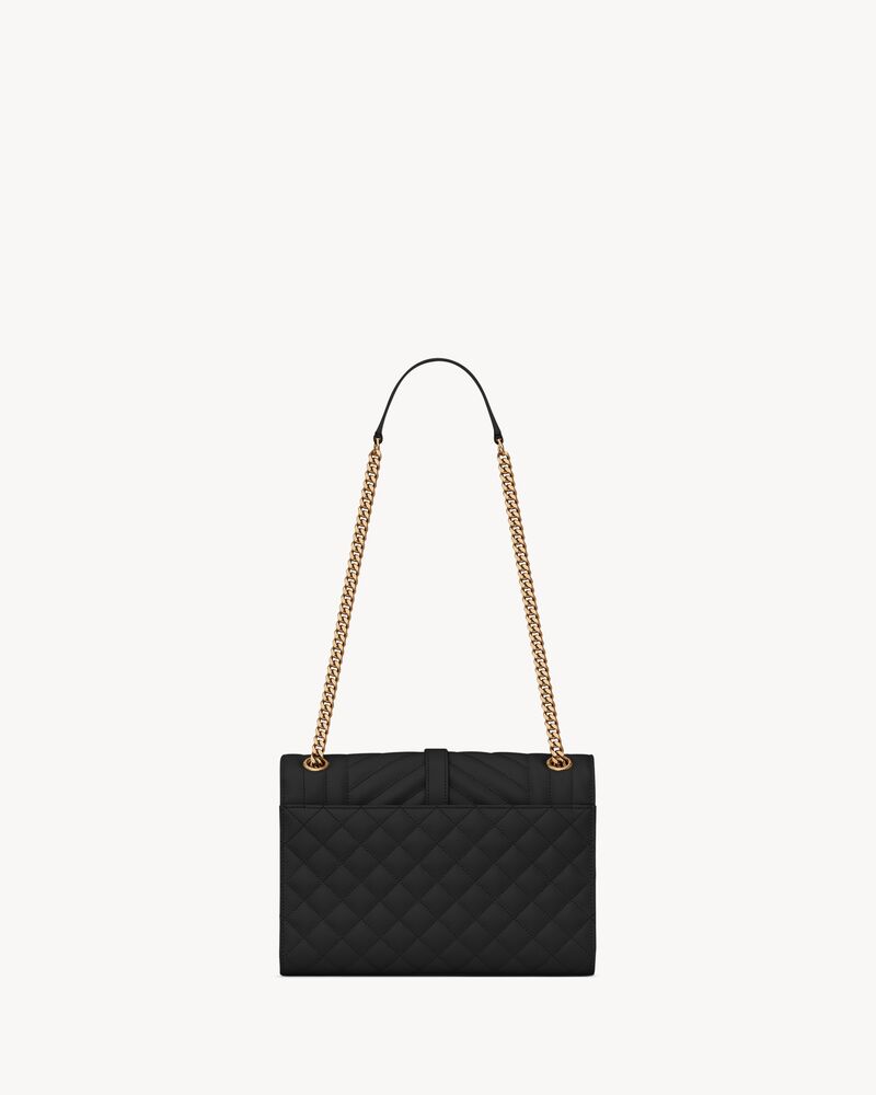 ENVELOPE中号粒面绗缝皮革手袋