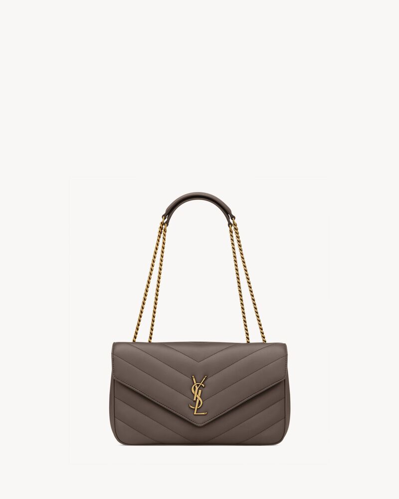 LOULOU中号绗缝羊皮革手袋