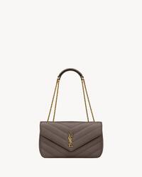 LOULOU中号绗缝小羊皮手袋