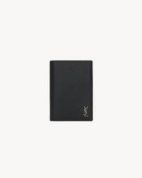 TINY CASSANDRE粒面皮革护照夹