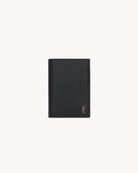 TINY CASSANDRE粒面皮革护照夹