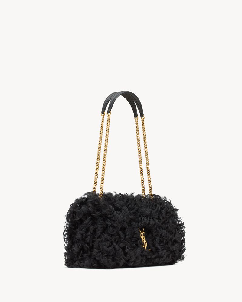 JAMIE中号羊毛皮手袋