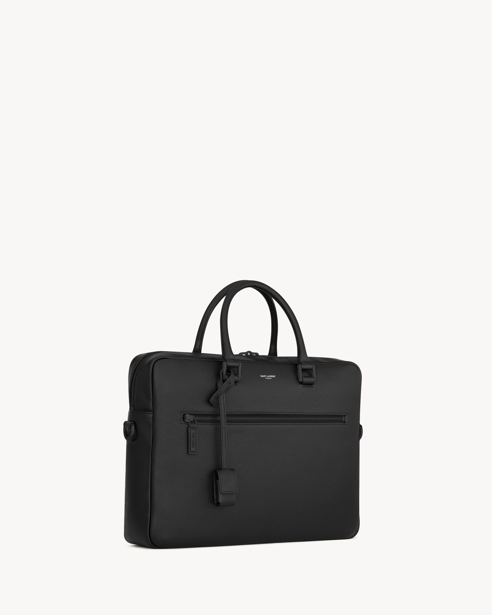 sac de jour粒面皮革公文包