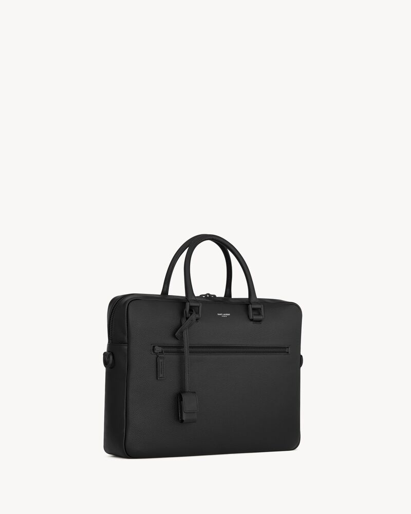 sac de jour粒面皮革公文包