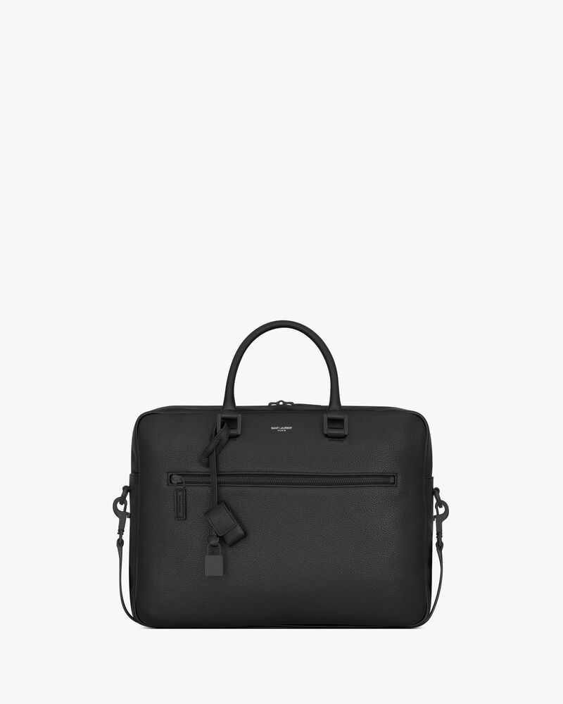 sac de jour粒面皮革公文包