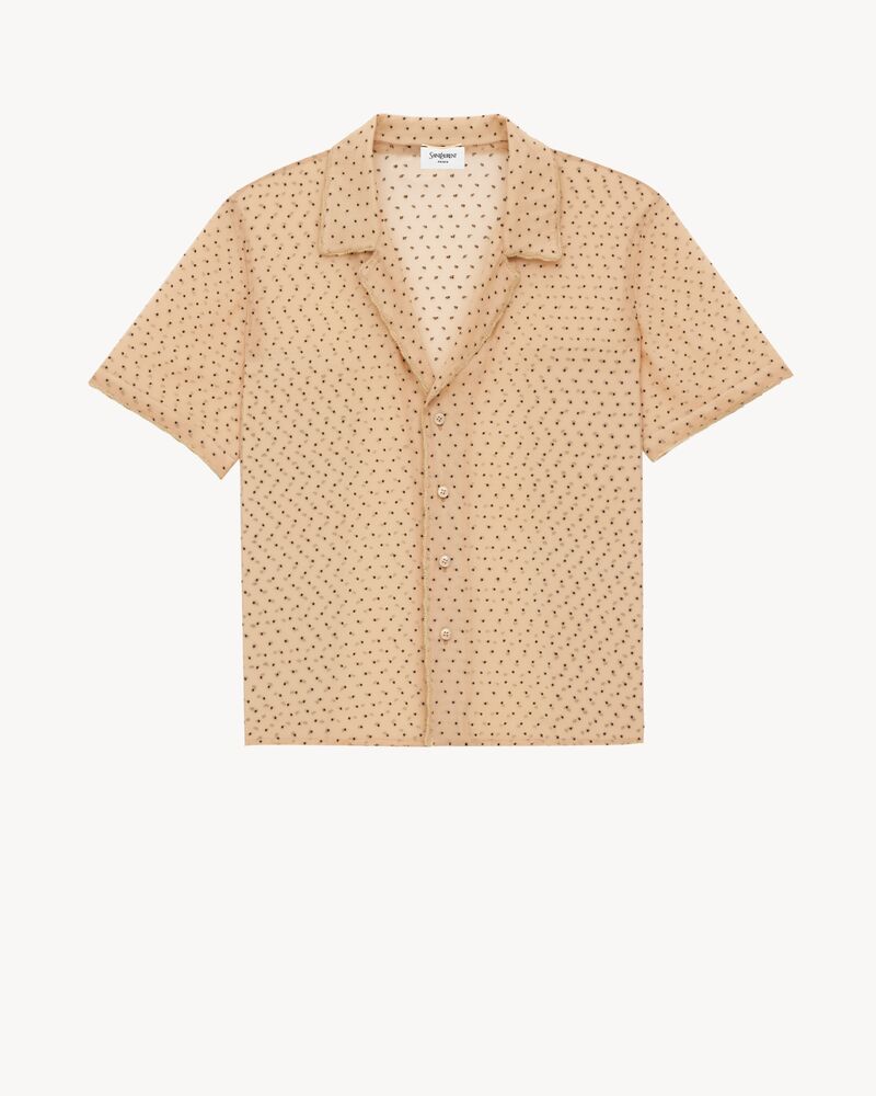 波点桑蚕丝雪纺睡衣套装