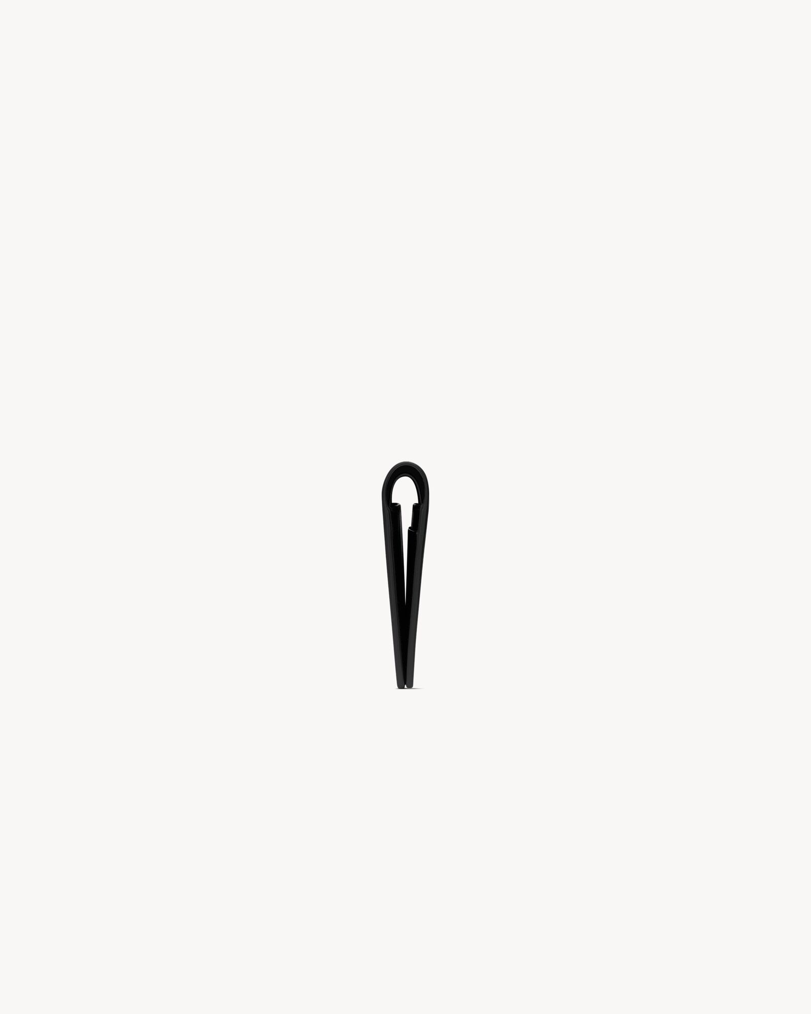 Saint Laurent Paris涂层树皮纹皮革信用卡钱包