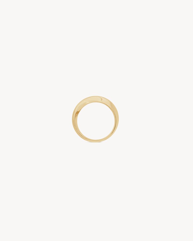 双色18K金扭转戒指