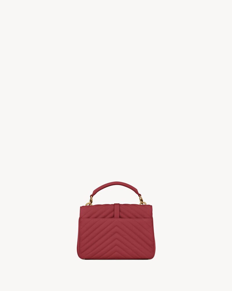 COLLÈGE中号绗缝皮革手袋