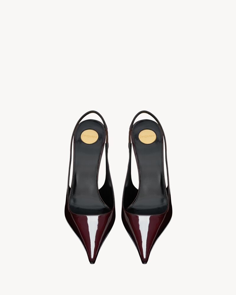 VENDOME漆皮露跟高跟鞋