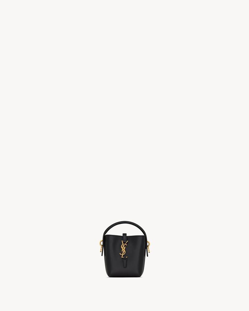 LE 37微型亮面皮革手袋