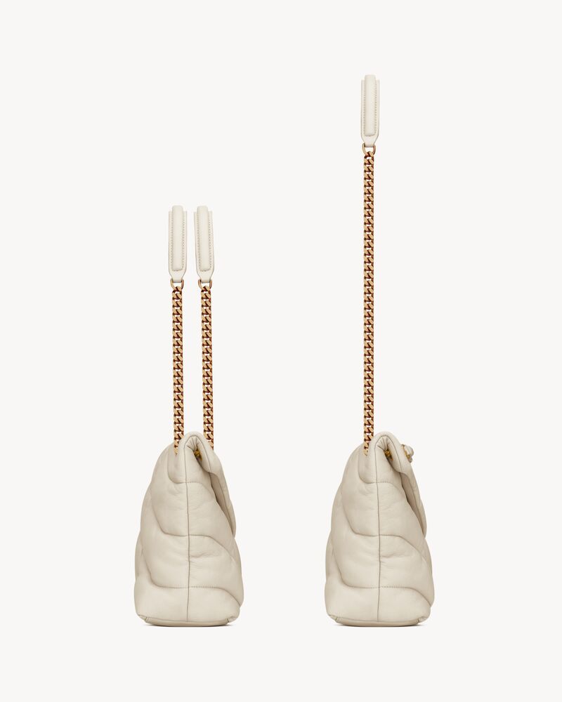 PUFFER中号羊皮革手袋