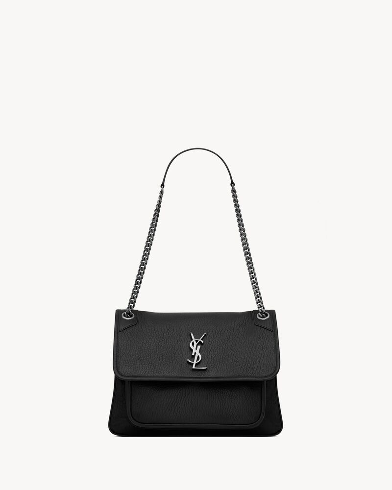 NIKI中号粒面羊皮革手袋