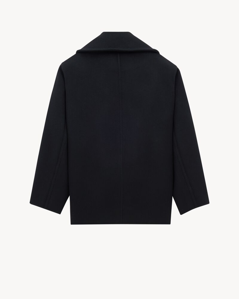 羊毛海军风大衣