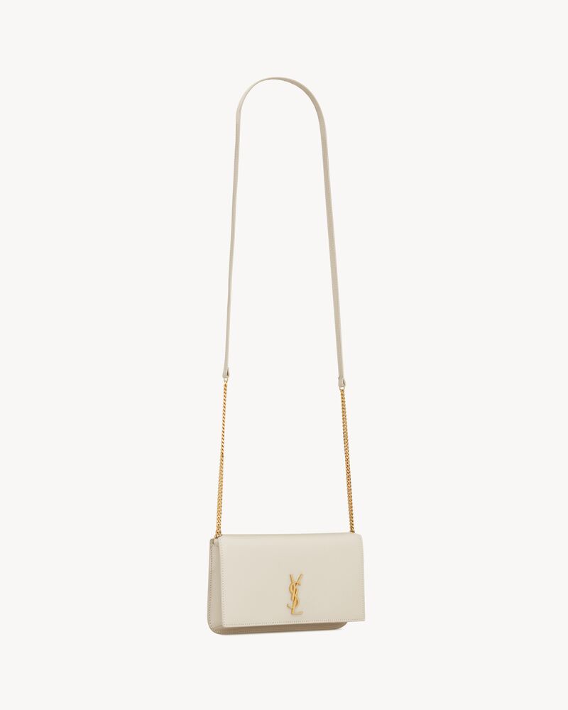 CASSANDRE SAINT LAURENT光滑皮革饰带手机包