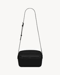 Camp再生尼龙和羊皮革相机包