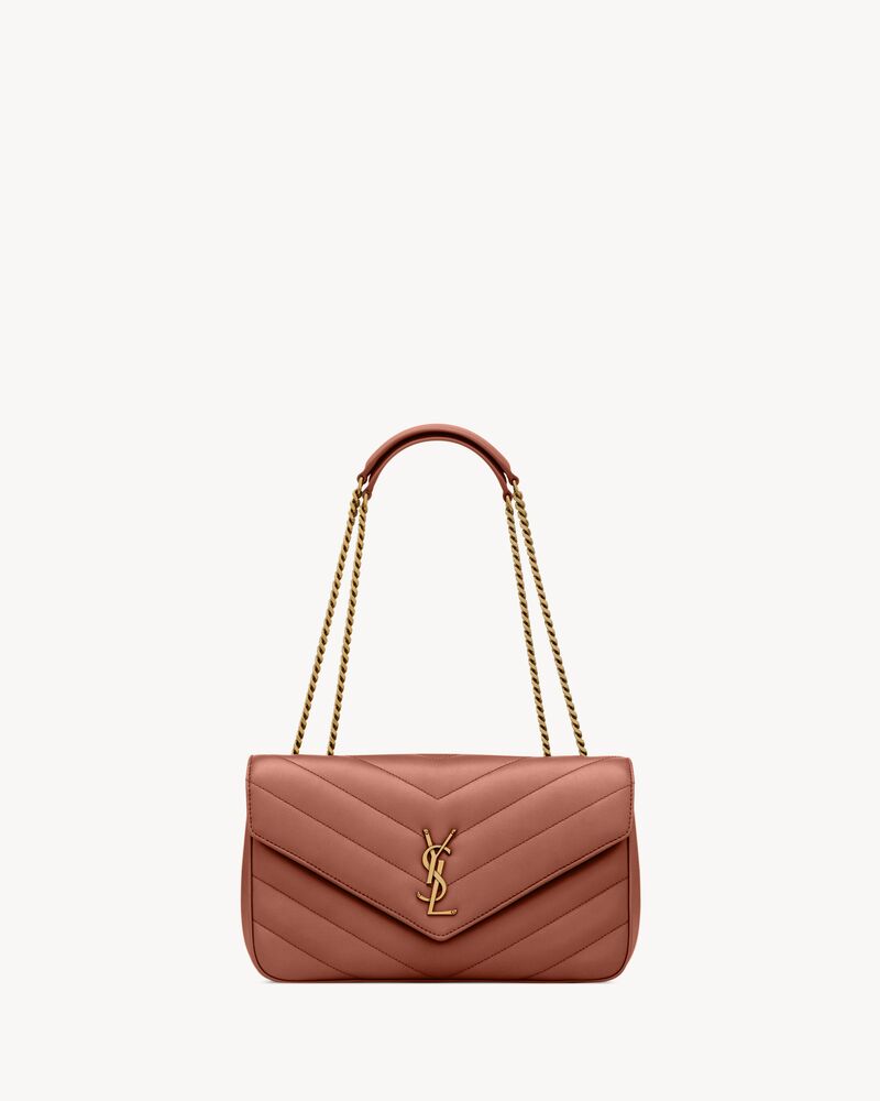 LOULOU中号绗缝小羊皮手袋