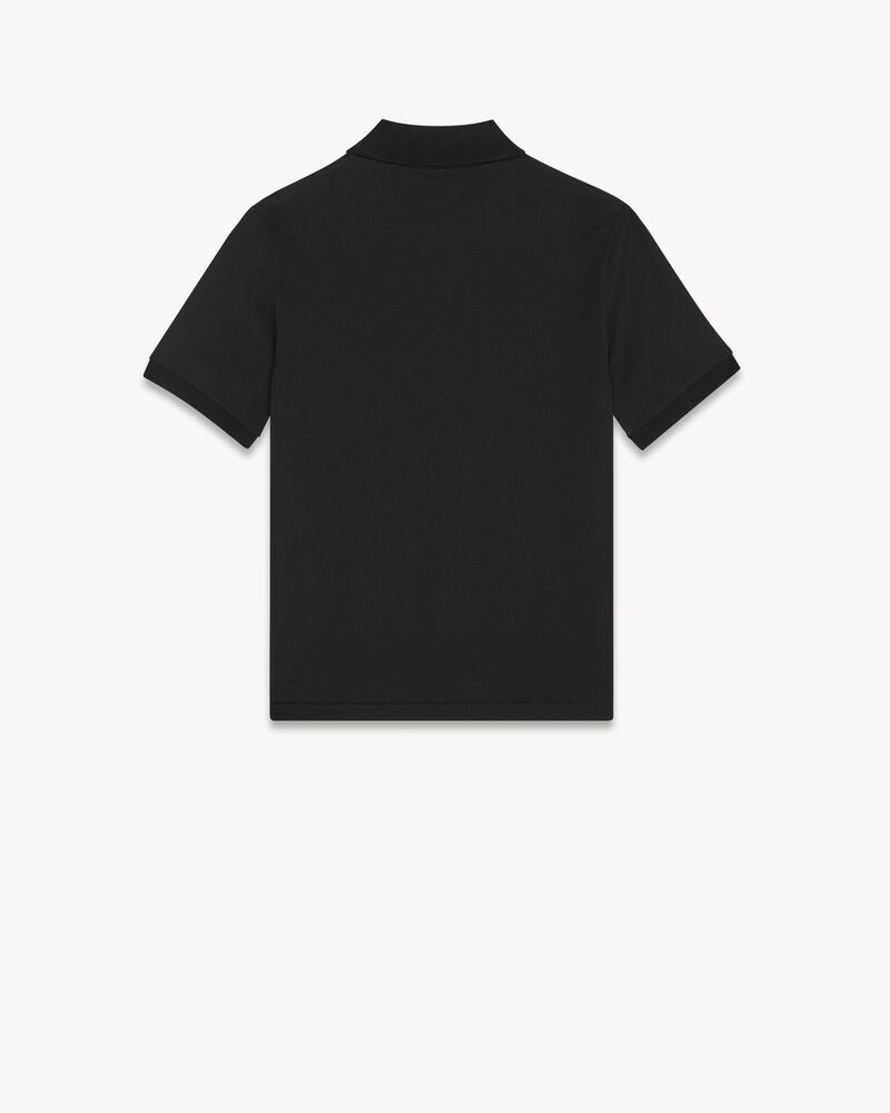 Monogram珠地棉polo衫