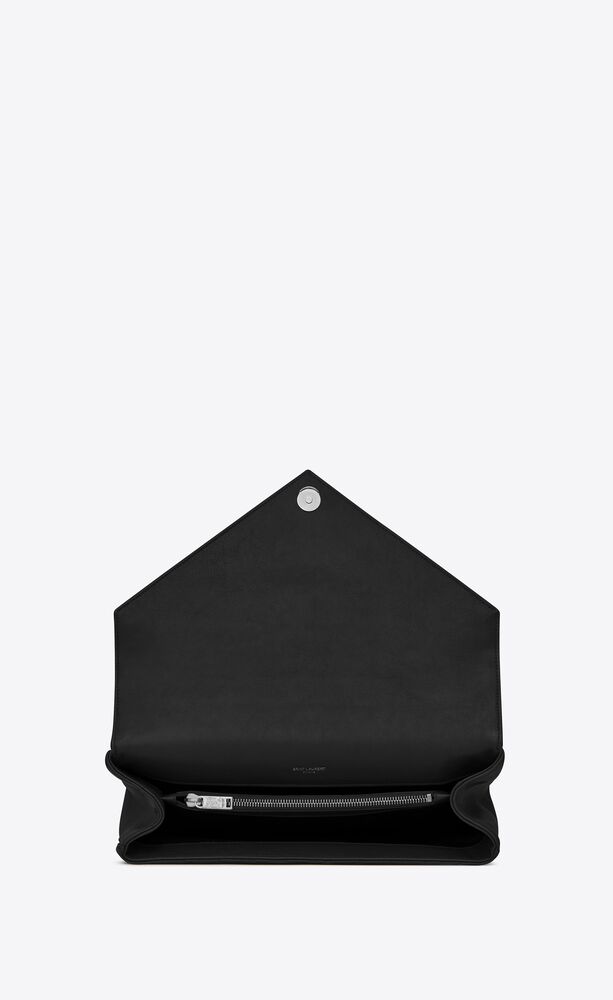 经典大号monogram黑色小羊真皮链条包