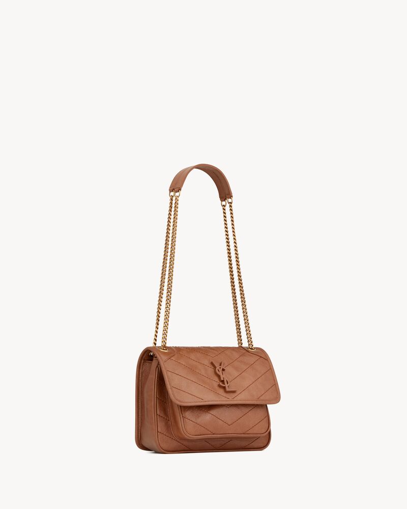 NIKI 小号复古皮革手袋