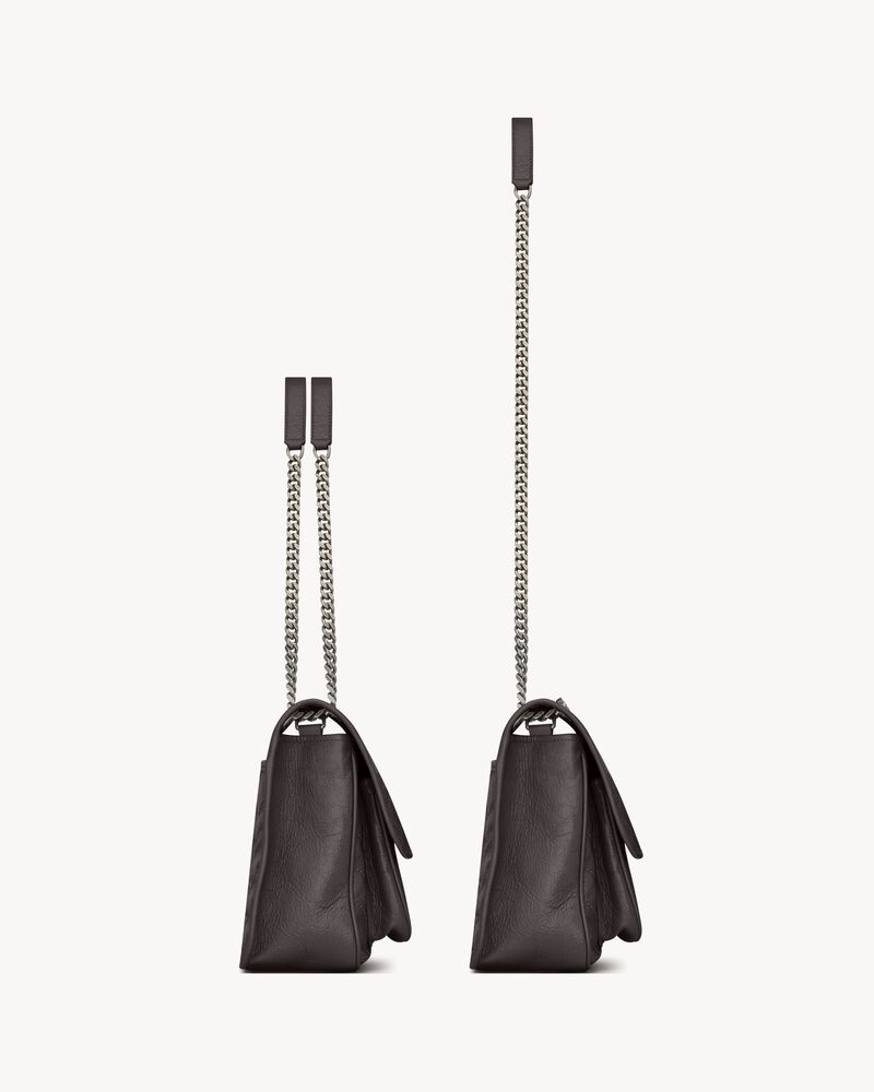 NIKI中号复古皮革手袋