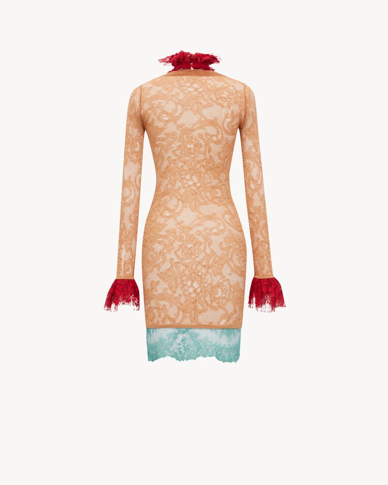 蕾丝针织连衣裙