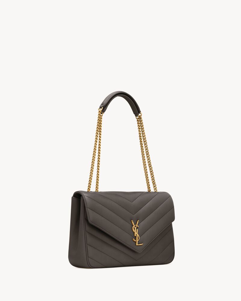 LOULOU大号绗缝羊皮革手袋