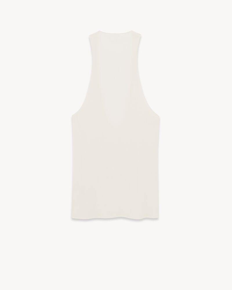 LE CASSANDRE桑蚕丝平纹针织背心