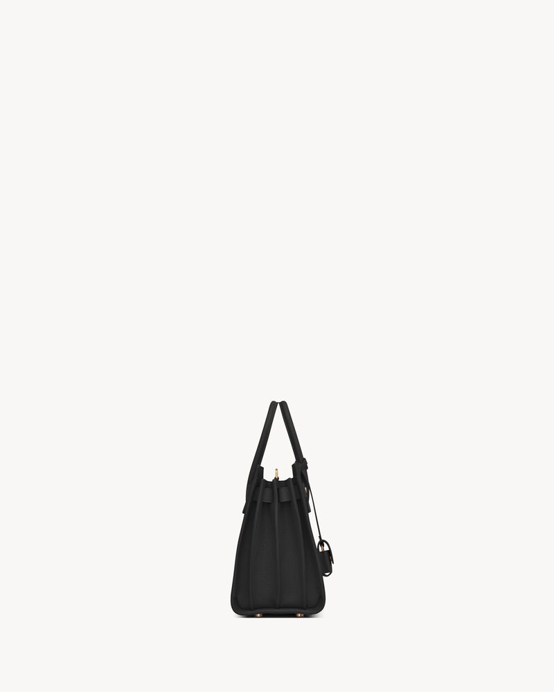 SAC DE JOUR NANO柔软粒面皮革手袋