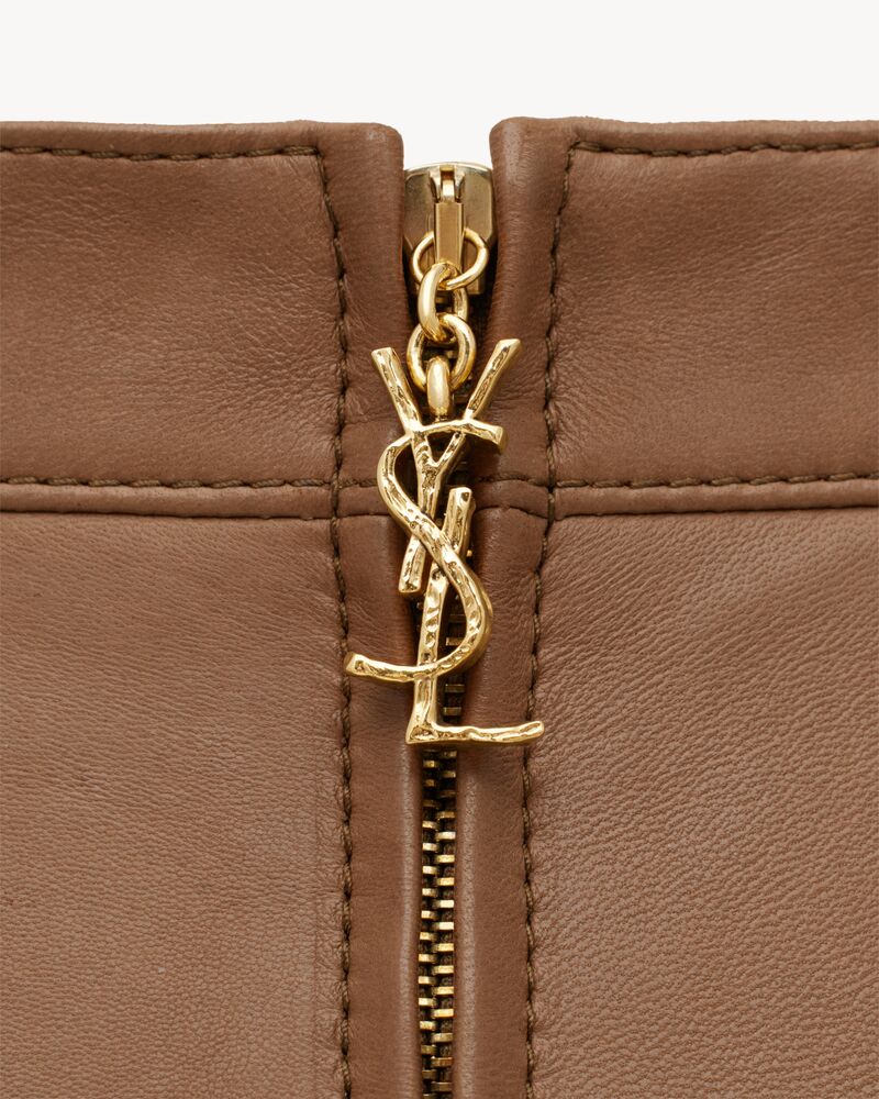 LE CASSANDRE羊皮革铅笔裙