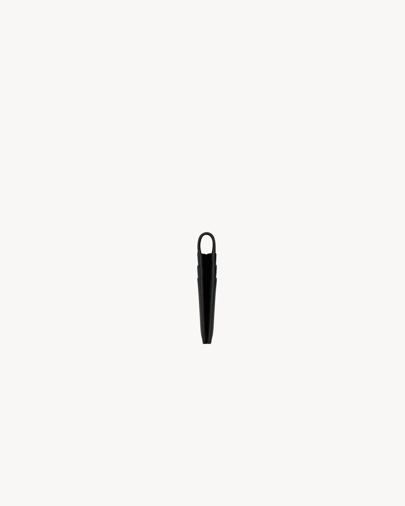 SAINT LAURENT PARIS光滑皮革双面卡包