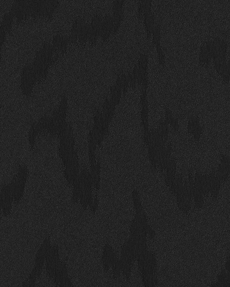 YVES衣领哑光和亮面桑蚕丝经典衬衫