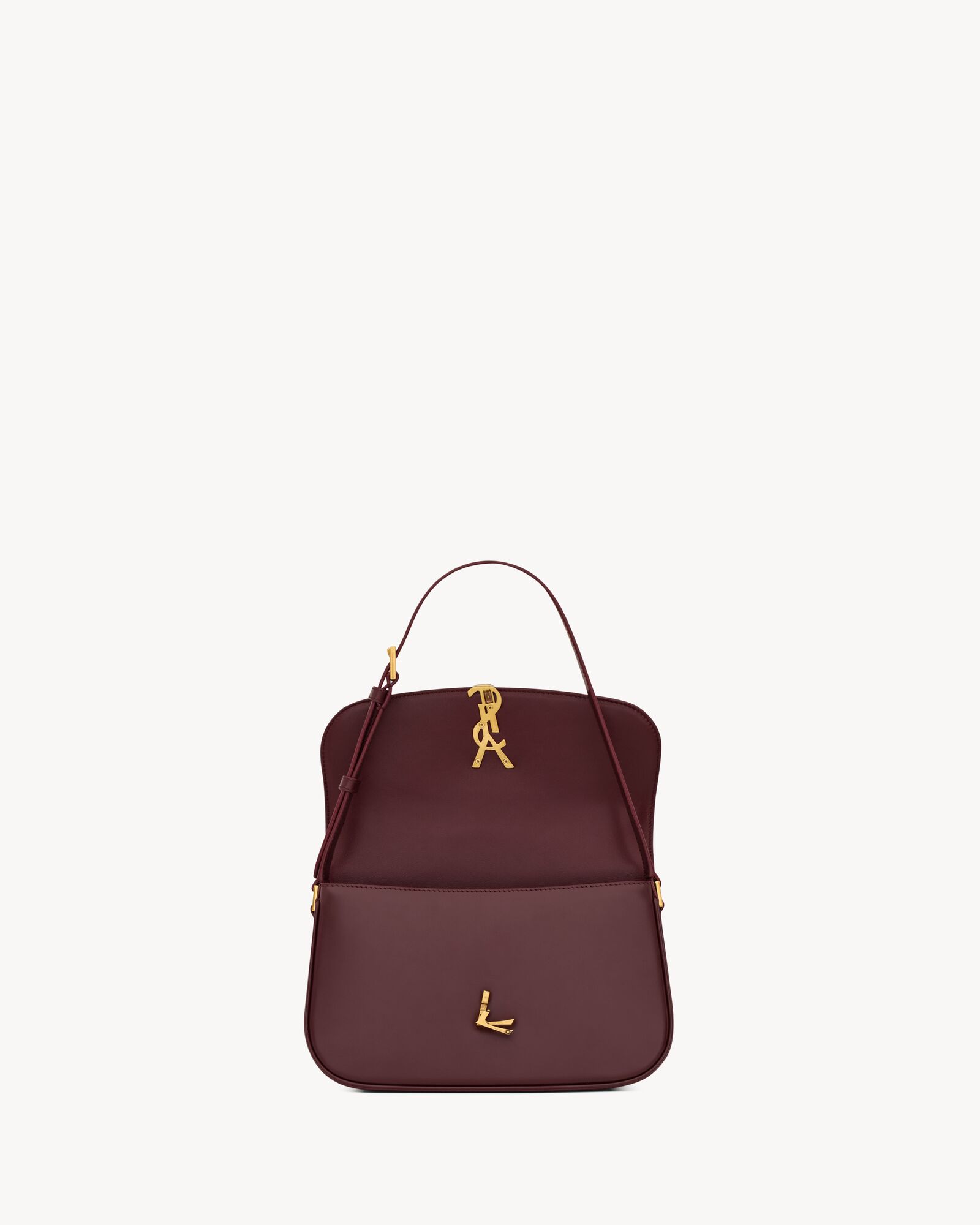 赤霞珠红色SOLFERINO小号BOX SAINT LAURENT皮革手袋