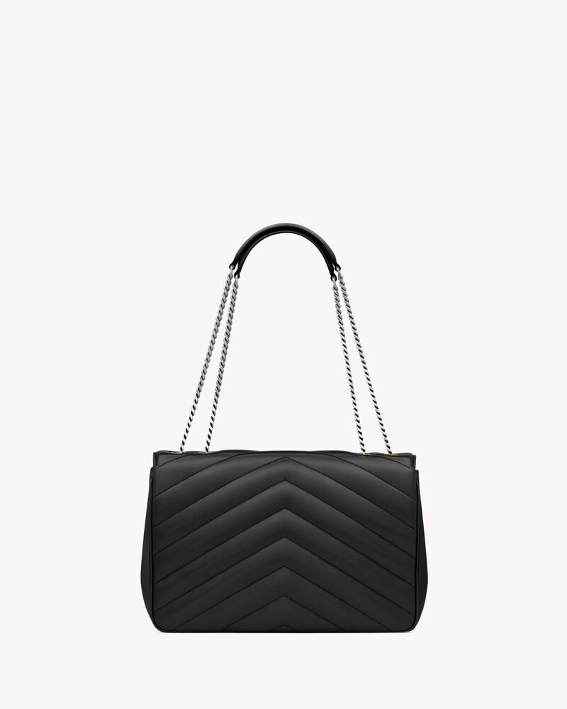 LOULOU大号绗缝小羊皮手袋