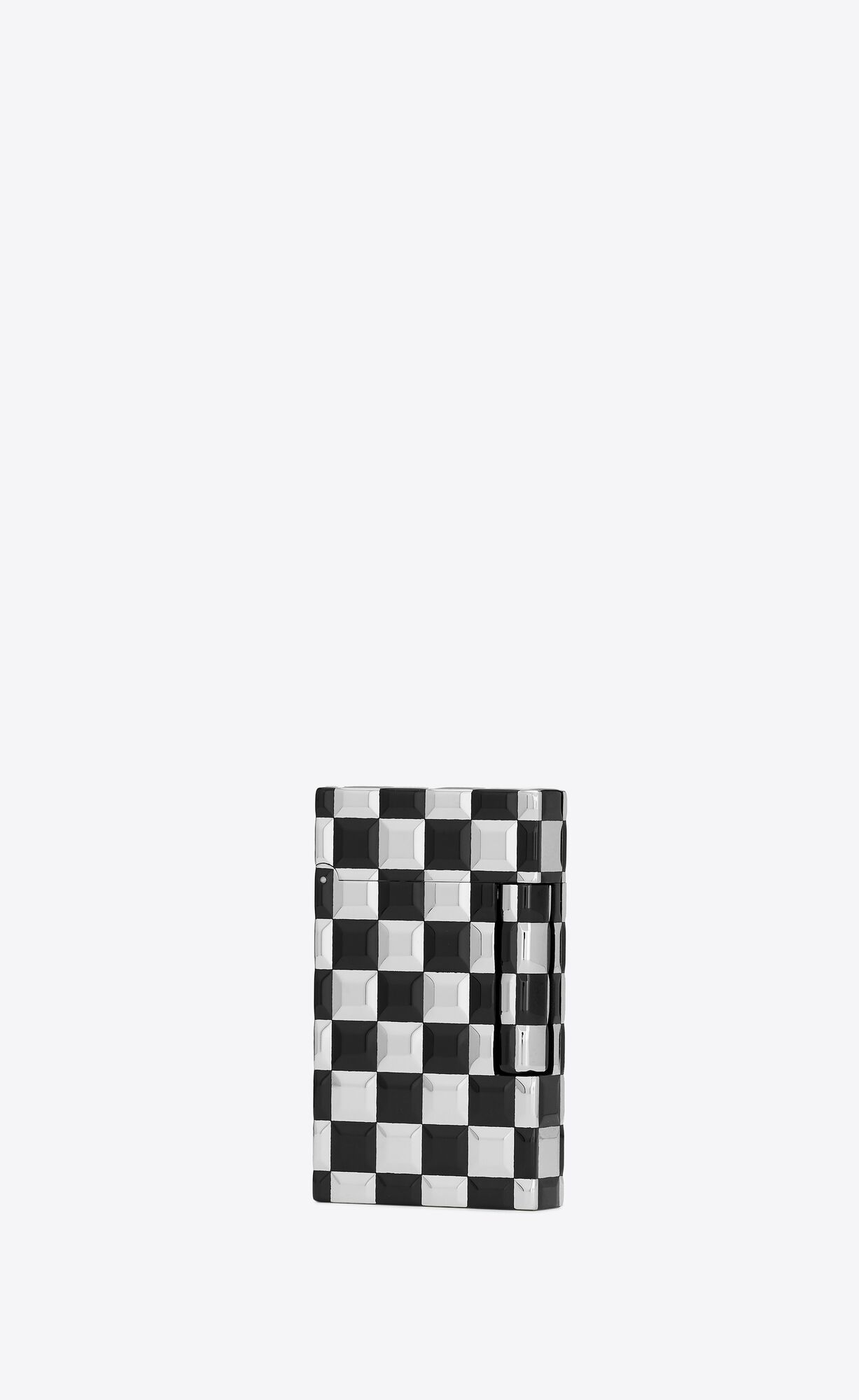 S.T. DUPONT textured Checkered Lighter in metal