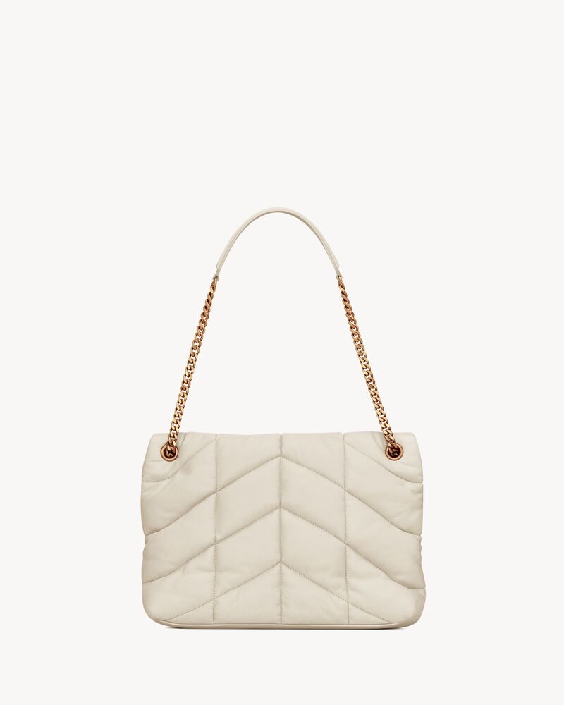 PUFFER中号羊皮革手袋