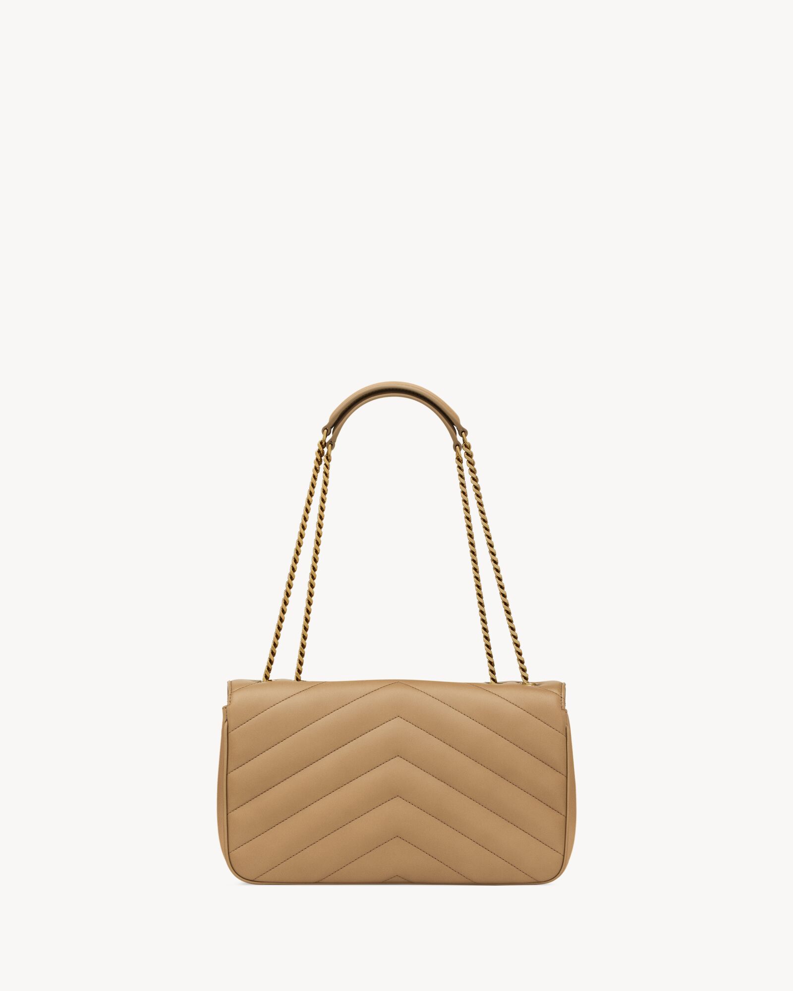 LOULOU中号绗缝小羊皮手袋