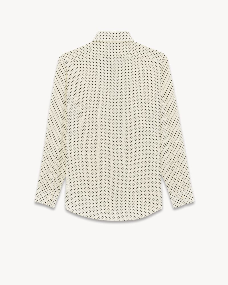 YVES衣领波点双绉衬衫