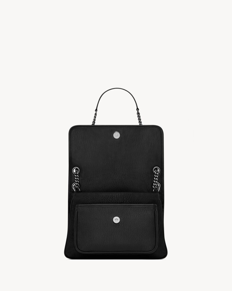 NIKI中号粒面羊皮革手袋