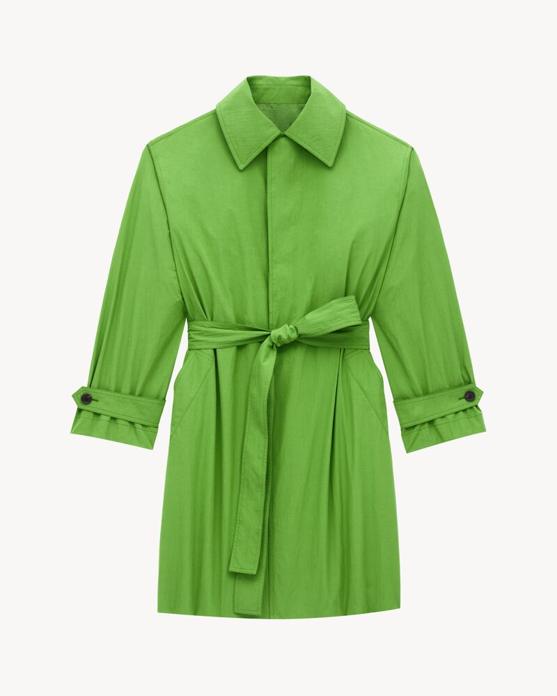 塔夫绸汽车大衣