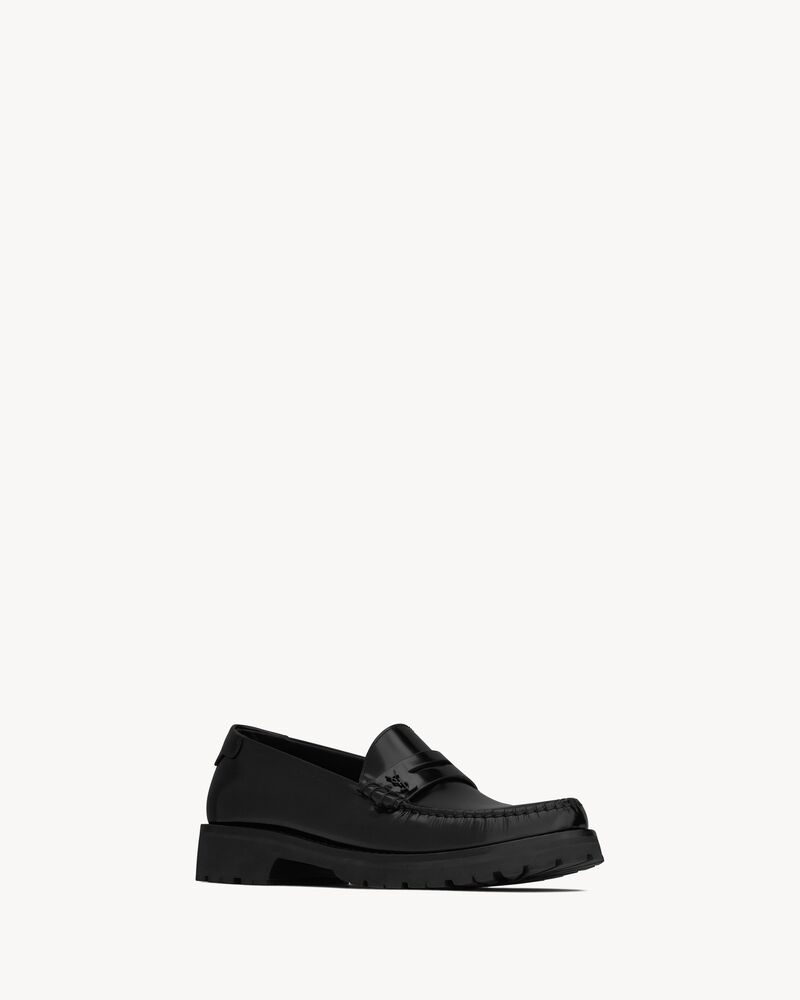 LE LOAFER MONOGRAM镜面皮革厚底便士乐福鞋