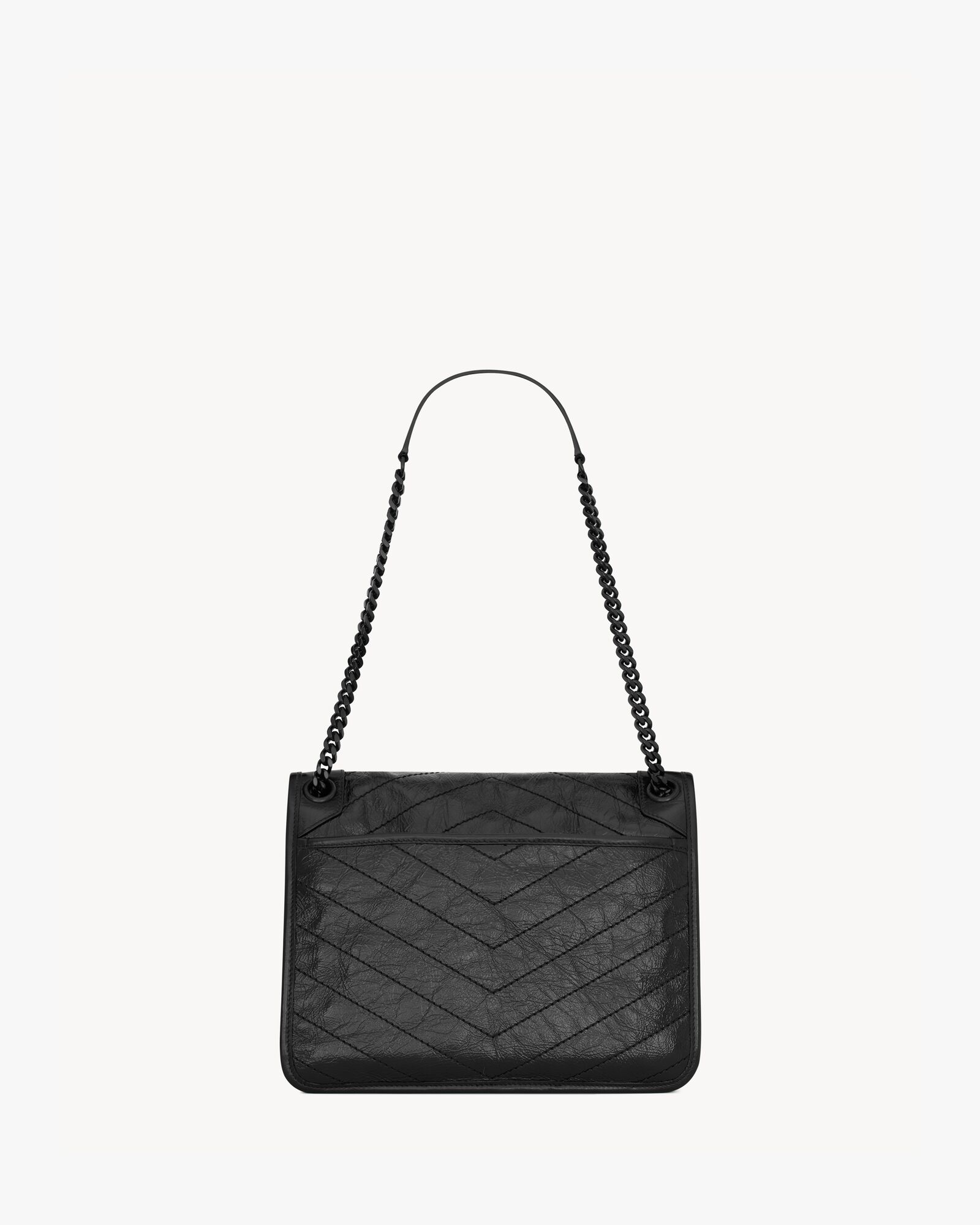 NIKI中号复古皮革手袋