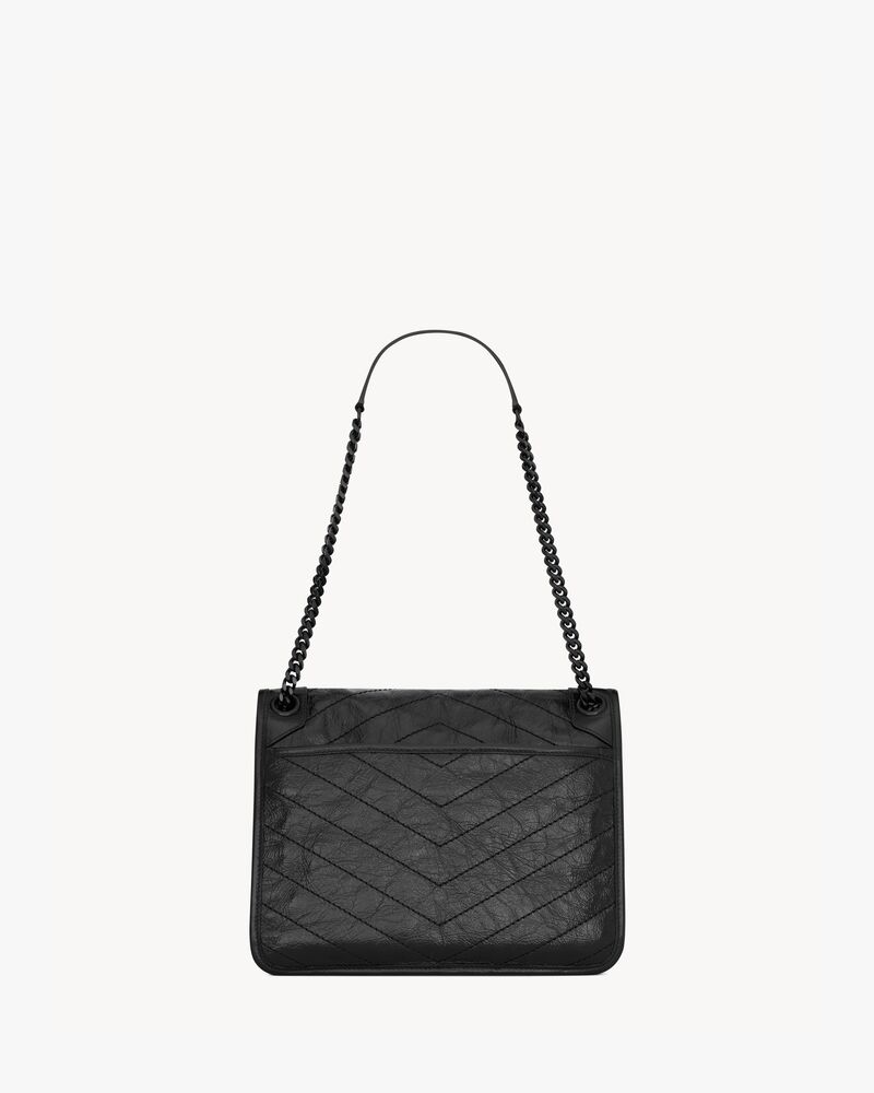 NIKI中号复古皮革手袋