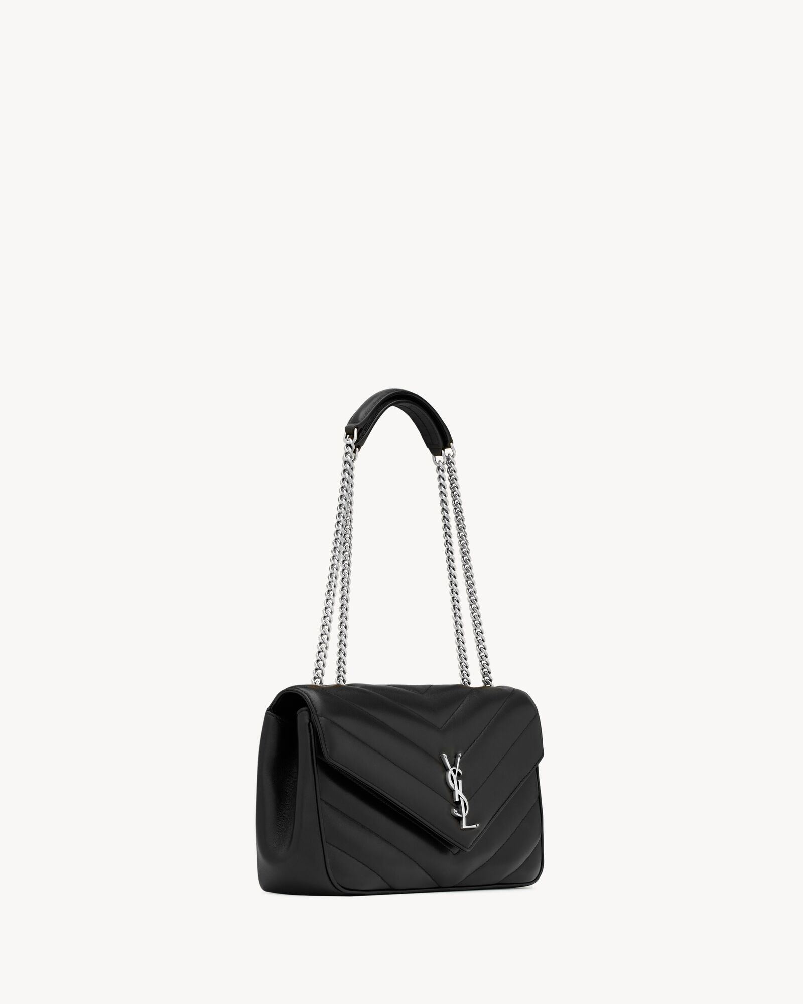 LOULOU中号绗缝小羊皮手袋